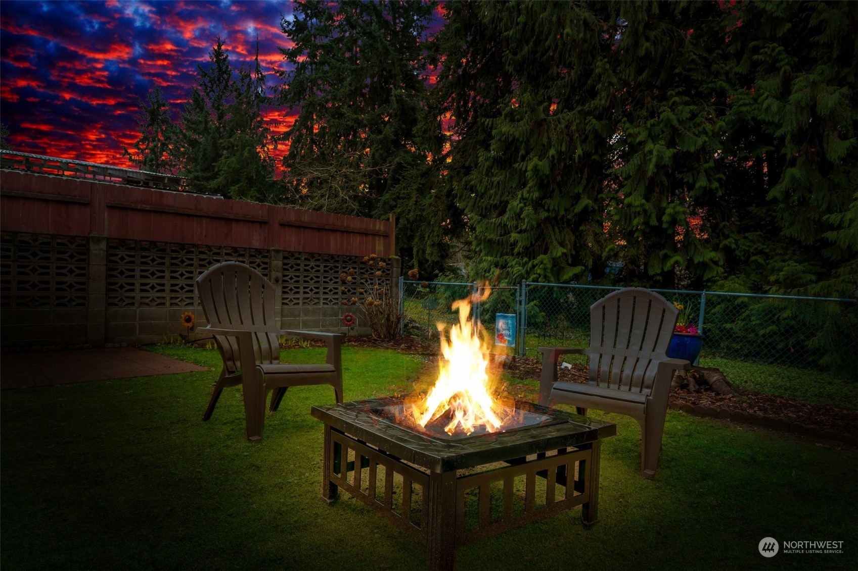 3324 206th Place Southeast Bothell, WA 98012 - Photo 27 of 34 a view of backyard with furniture and outdoor seating