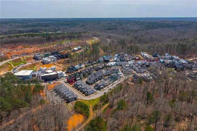 a city view with lake