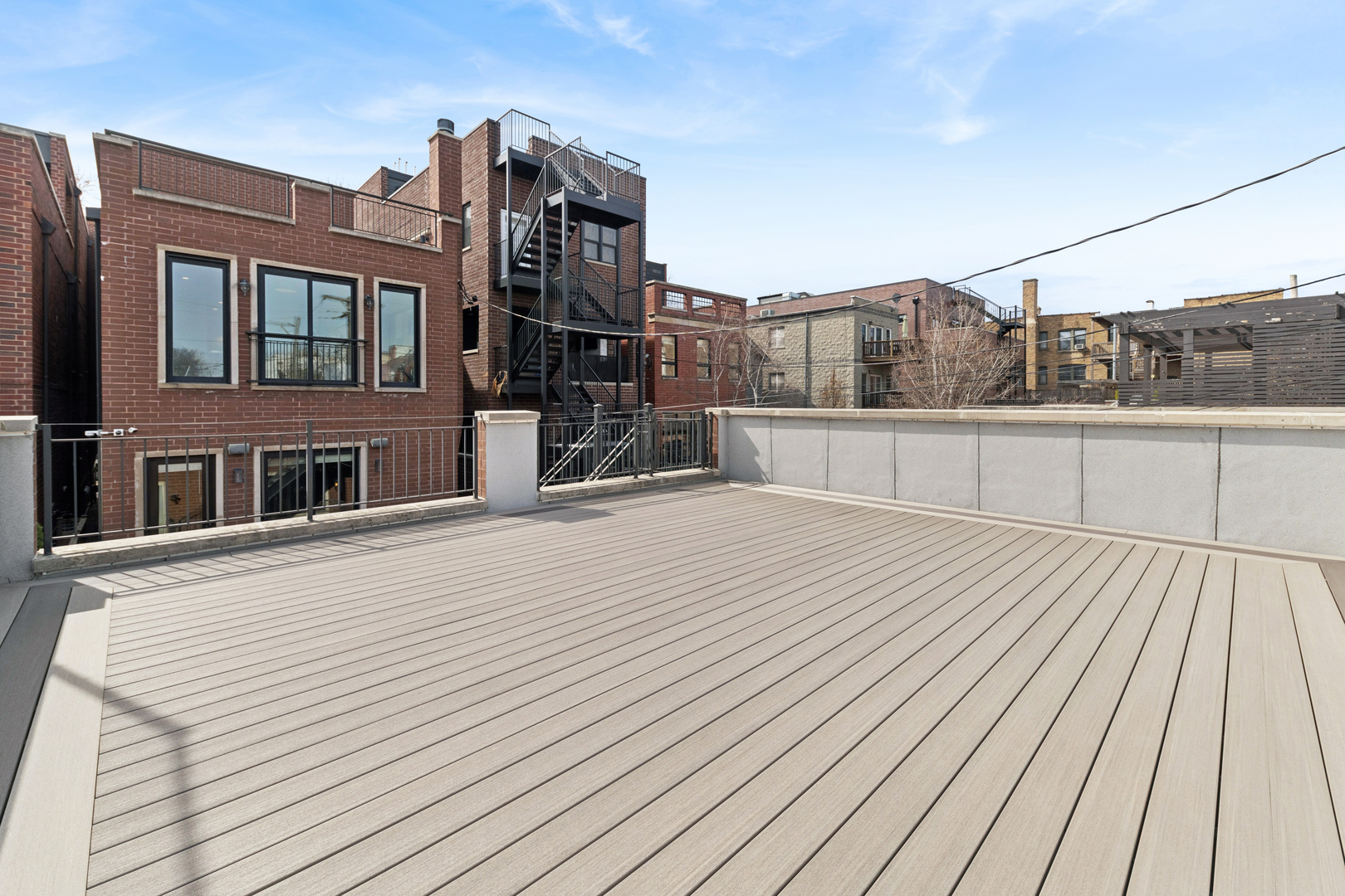 1460 West Byron Street Chicago, IL 60613 - Photo 32 of 33 a terrace view with wooden floor