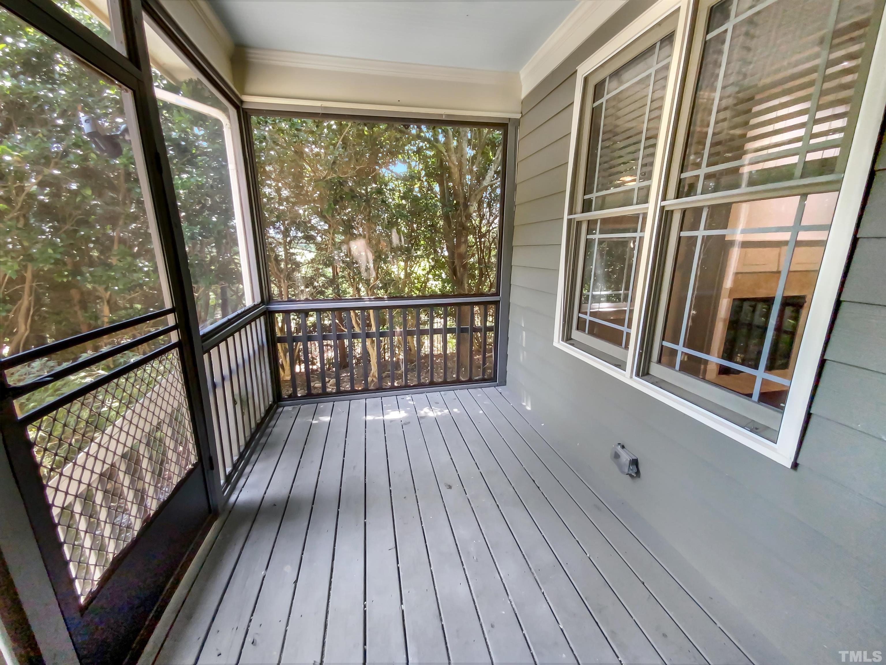 2106 Cloud Cover Lane Raleigh, NC 27614 - Photo 7 of 21 a view of porch with wooden floor and furniture