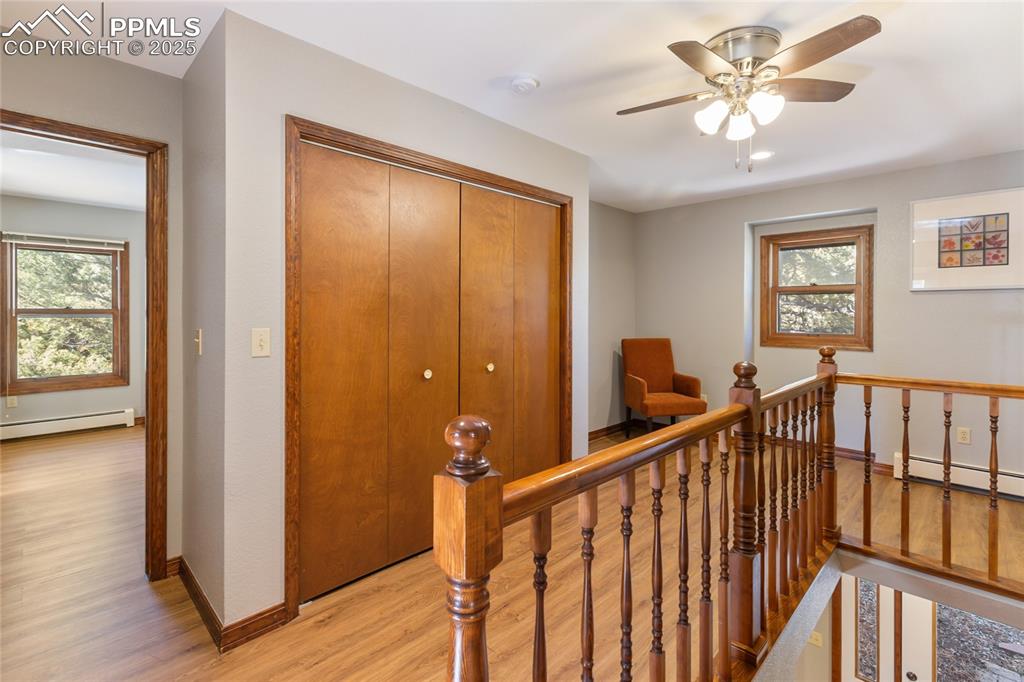 356 Spring Valley Drive Divide, CO 80814 - Photo 33 of 50 a view of entryway with a window and wooden floor