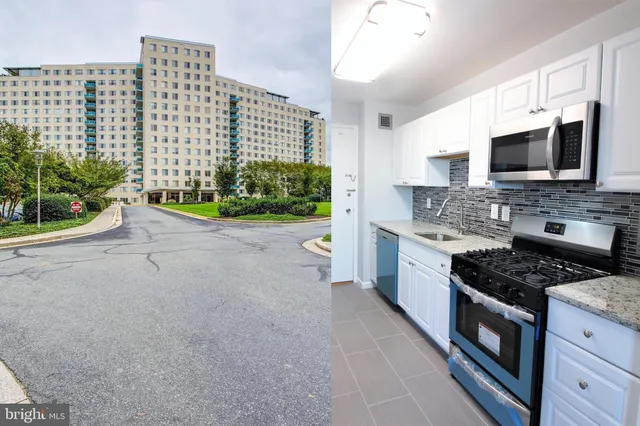 a kitchen with stainless steel appliances kitchen island granite countertop a stove and a sink