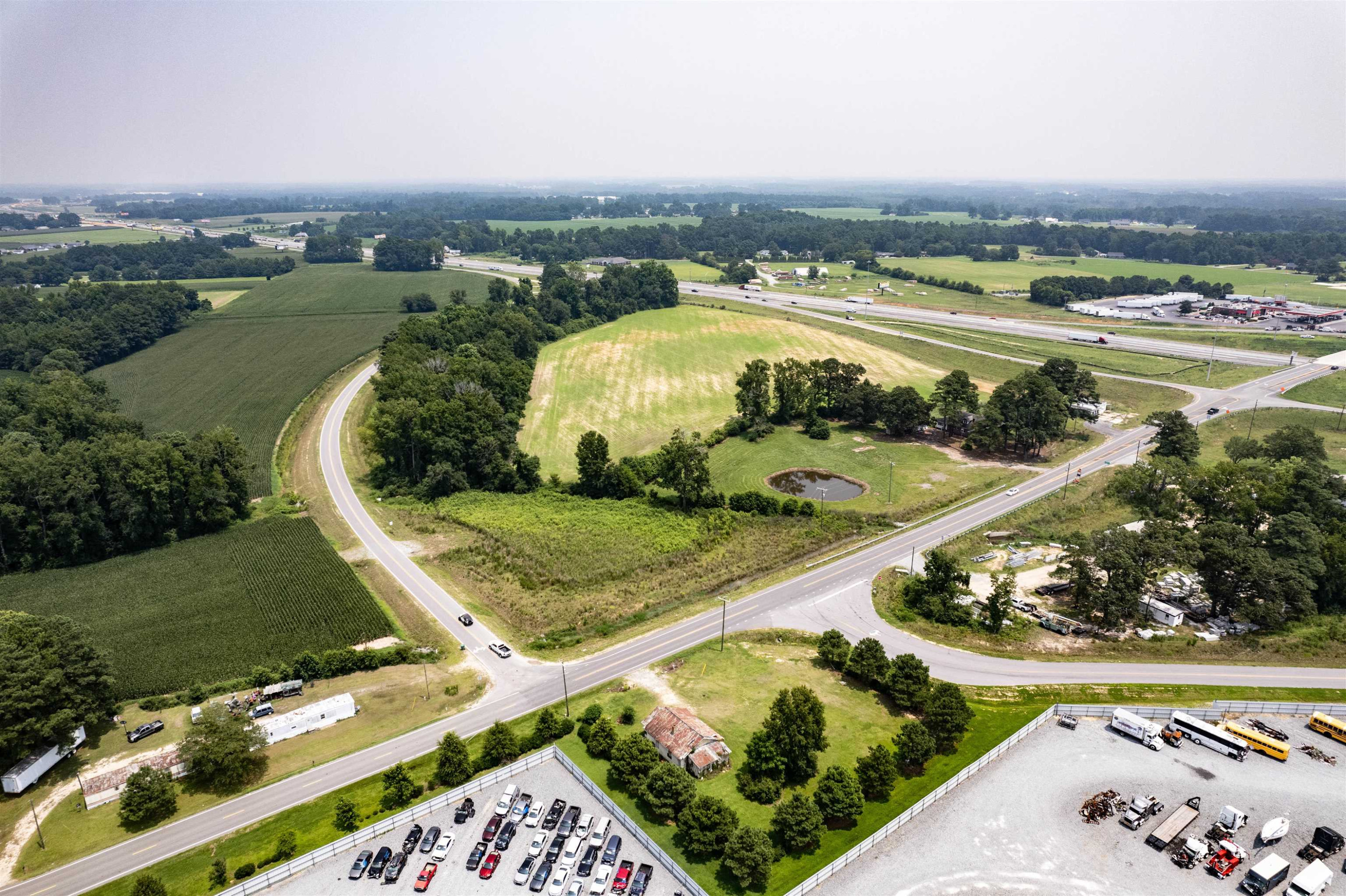 528 Long Branch Road Dunn, NC 28334 - Photo 6 of 27 an aerial view of a house with a garden