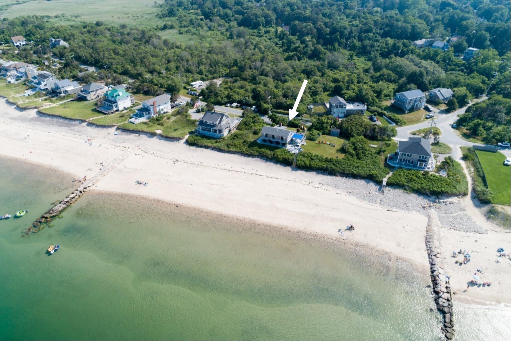 81 Phillips Road Sagamore Beach, MA 02562 - Photo 1 of 35 Aerial with Arrow 2