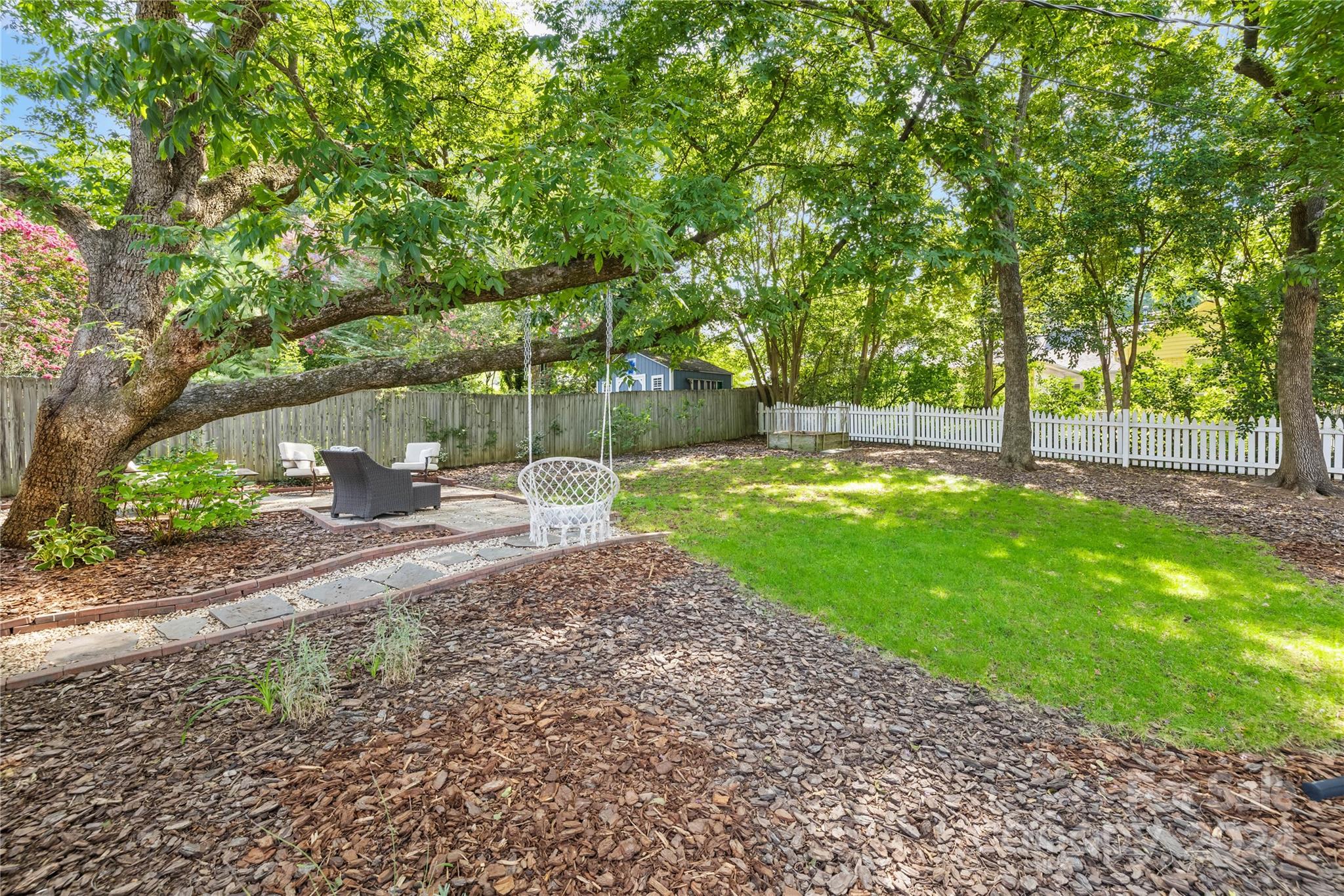 2135 Scott Avenue Charlotte, NC 28203 - Photo 35 of 48 a backyard of a house with lots of green space