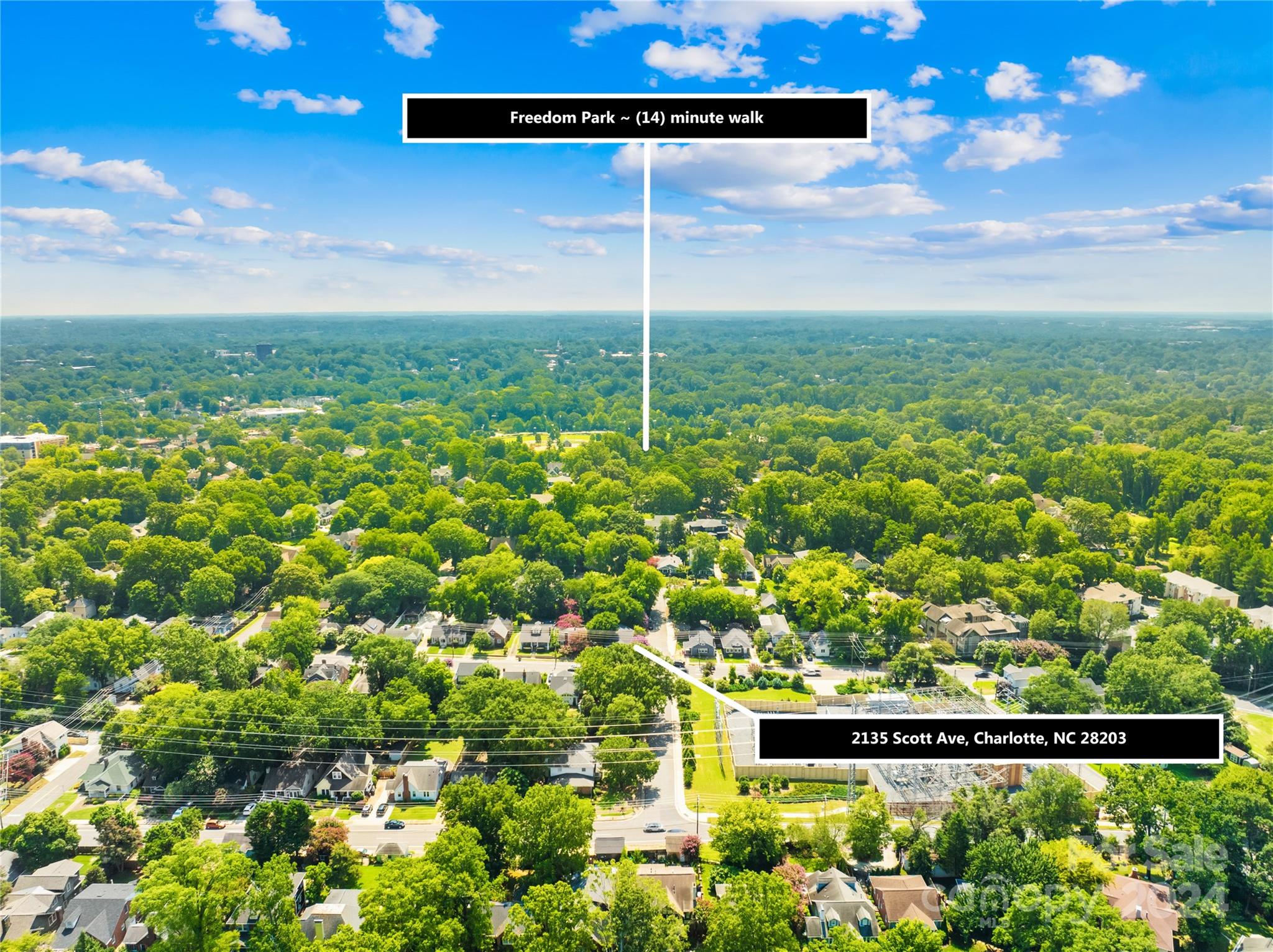 2135 Scott Avenue Charlotte, NC 28203 - Photo 5 of 48 a view of a pathway with a garden