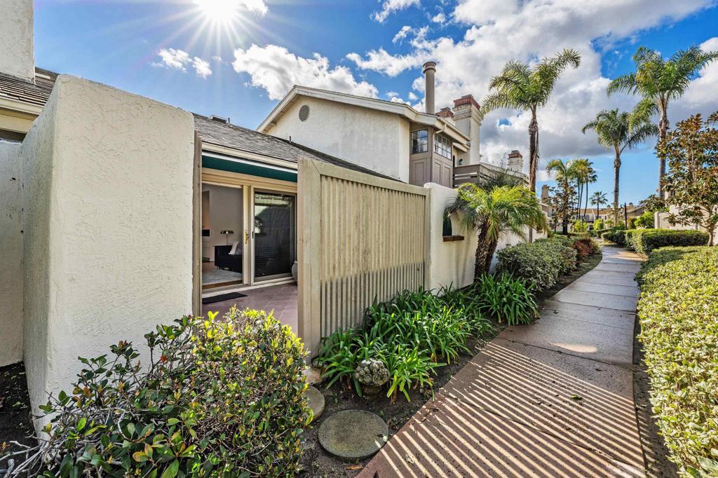 4074 Avenida Brisa Rancho Santa Fe, CA 92091 - Photo 24 of 32 a view of a house with a flower garden