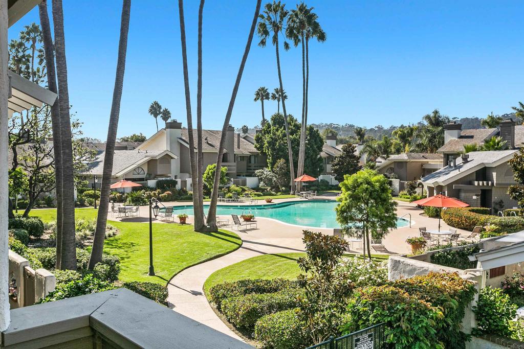 4074 Avenida Brisa Rancho Santa Fe, CA 92091 - Photo 27 of 32 a view of a garden with a fountain