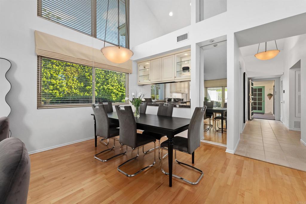 4074 Avenida Brisa Rancho Santa Fe, CA 92091 - Photo 9 of 32 a view of a dining room with furniture window and wooden floor