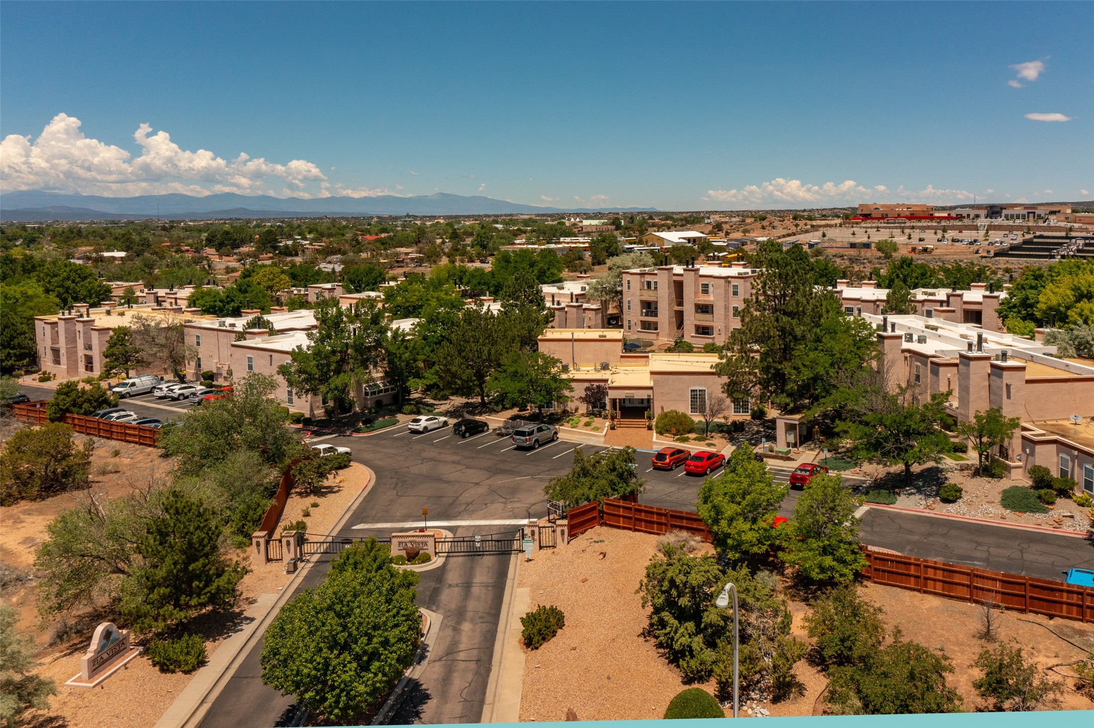 Aerial View of Zia Vista Condos
