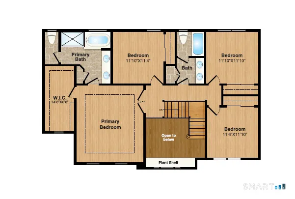 a view of a bench in a picture