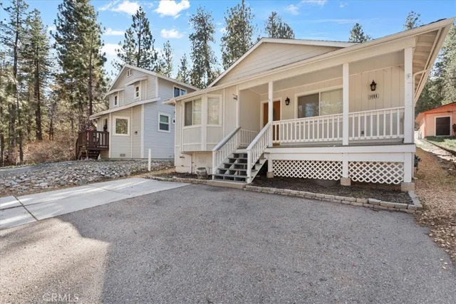 front view of a house with a street