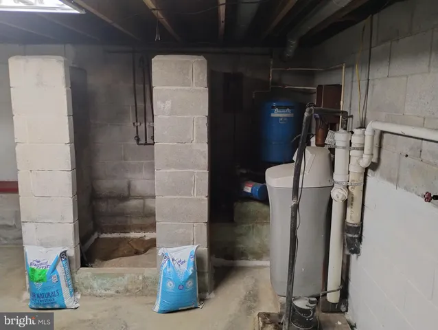 a view of a water heater room