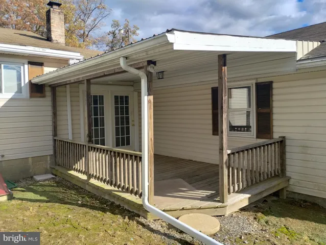 a view of a house with a porch