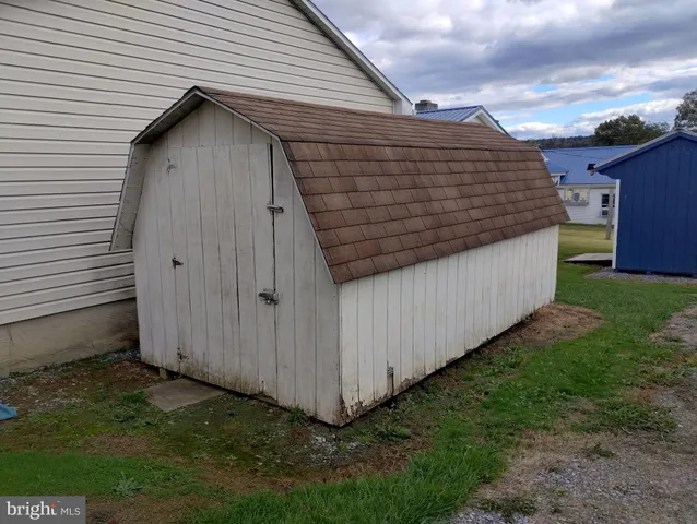 a backyard of a house
