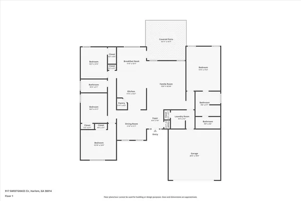 $299,900 | 917 Sweet Grass Circle, Harlem, GA 30814