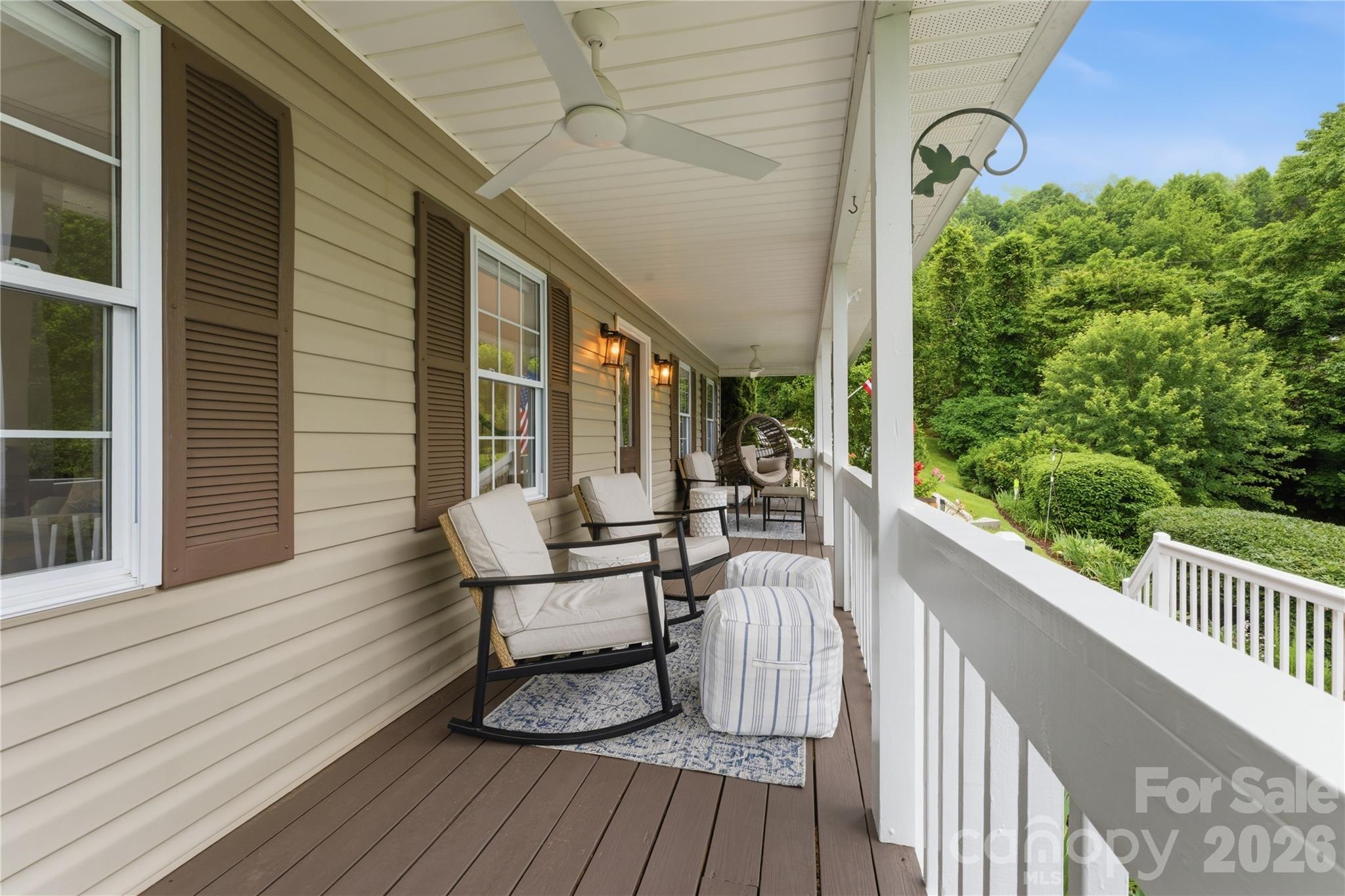 15 Raccoon Point Canton, NC 28716 - Photo 10 of 48 a view of two chairs in balcony