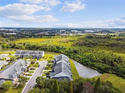 a view of a city with an ocean view