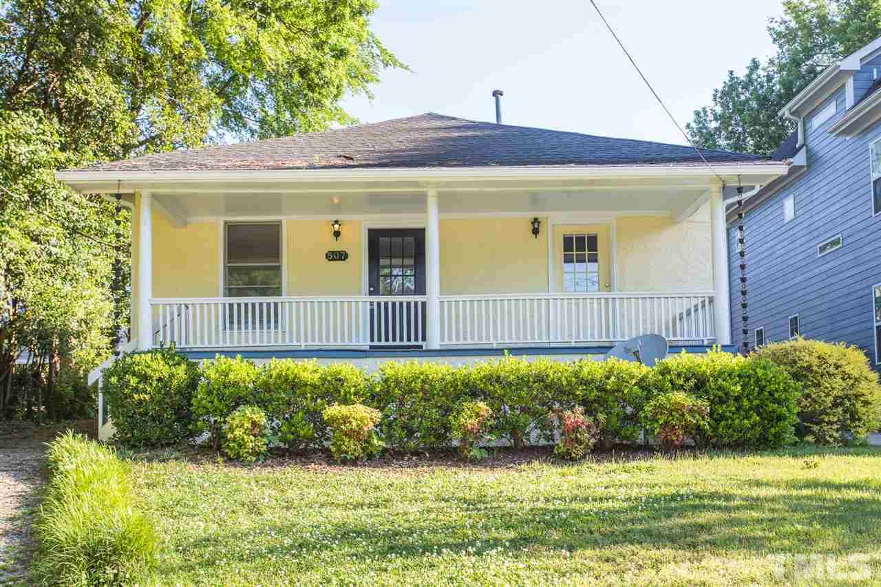 507 Pace Street Raleigh, NC 27604 - Photo 1 of 25 a front view of a house with a garden