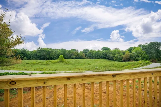 a view of an outdoor space and a garden