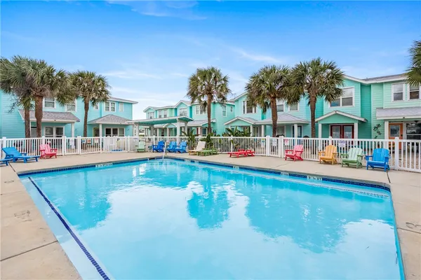 a view of a wooden door