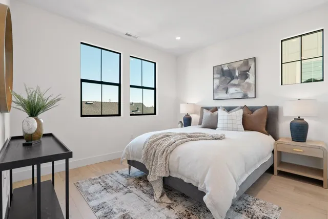 a view of a workspace with furniture