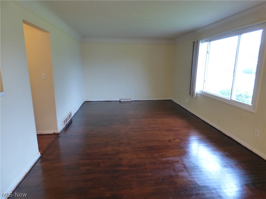 13709 Carpenter Road Garfield Heights, OH 44125 - Photo 3 of 22 Large Living Room with Hardwood Floors.
