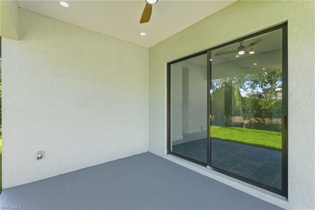 19871 Adams Road Fort Myers, FL 33908 - Photo 23 of 25 View of patio with a ceiling fan