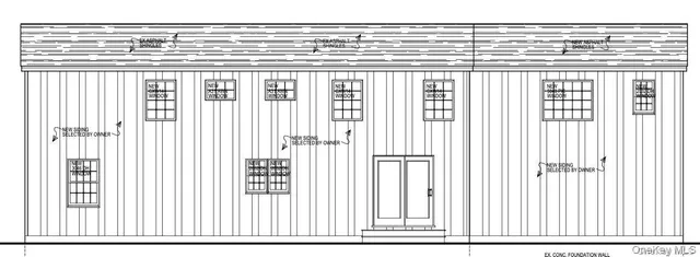 a view of a chair and a window
