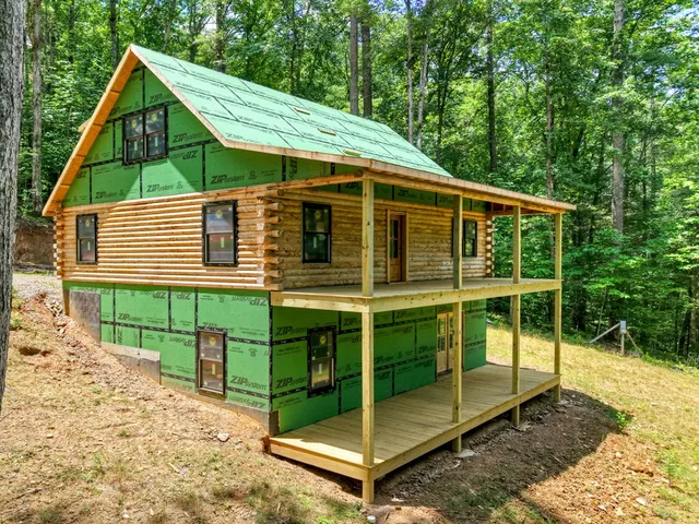 a yellow and white blue and white umbrella