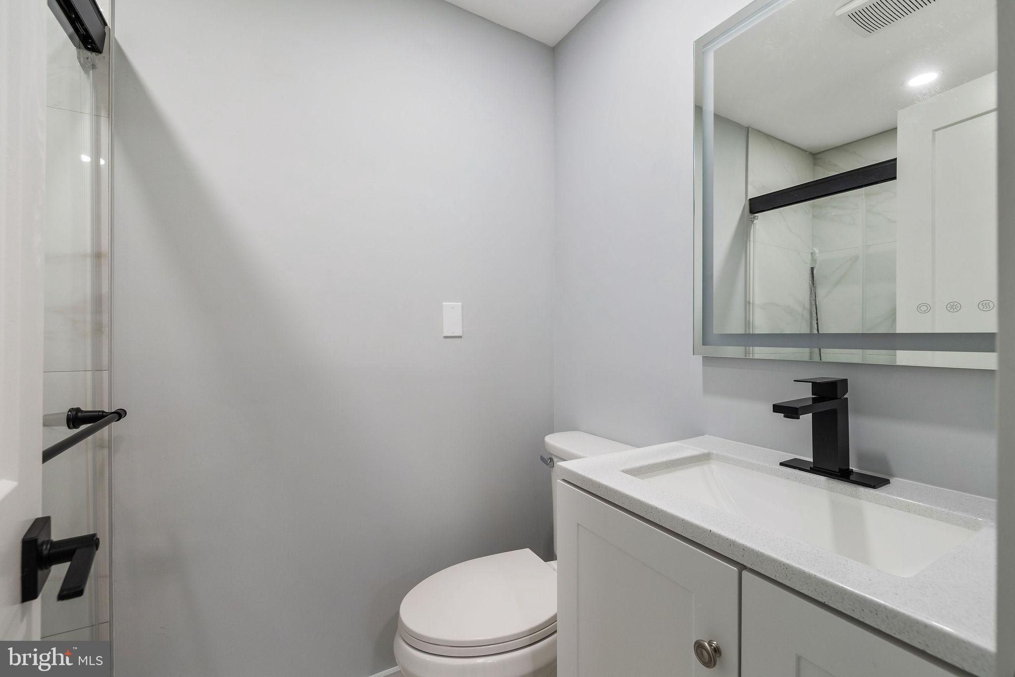 2209 Ellis Street Silver Spring, MD 20910 - Photo 30 of 49 a bathroom with a sink a toilet and mirror