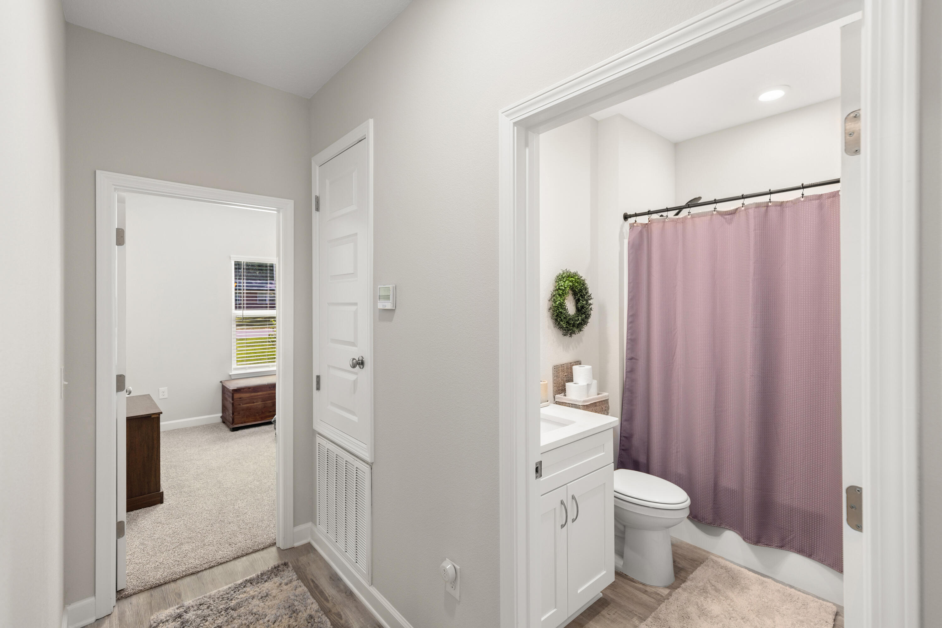 135 Shady Lane Crestview, FL 32536 - Photo 28 of 36 a bathroom with a shower and a toilet