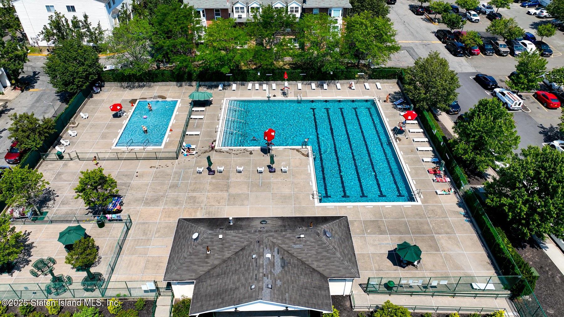 214 Ilyssa Way Staten Island, NY 10312 - Photo 19 of 22 an aerial view of house with pool