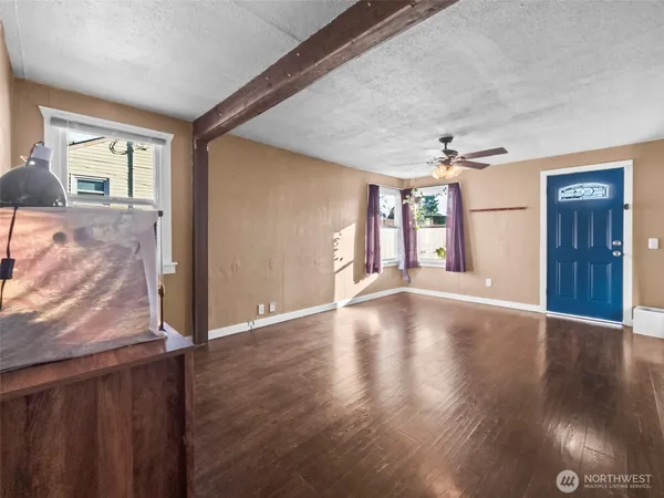 a view of a kitchen with a sink cabinets and a window