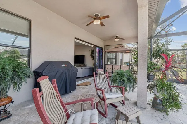 a view of a house with a patio