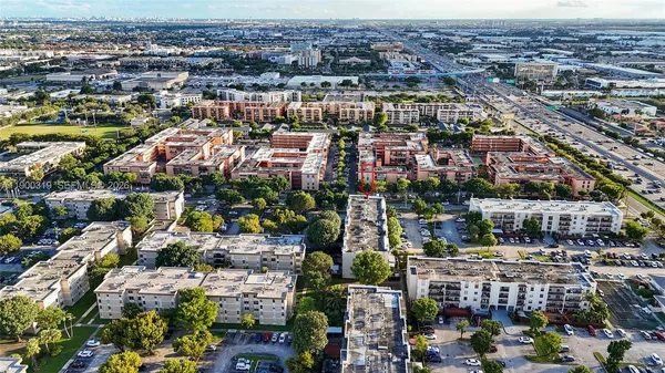 an aerial view of city