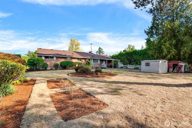 a view of outdoor space and deck