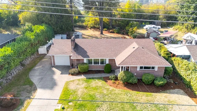 a view of backyard of green space