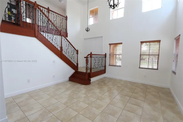 a view of an entryway with staircase