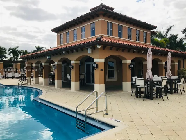 a view of a lake with a house