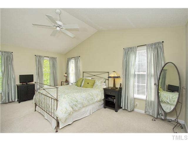 315 Catlin Road Cary, NC 27519 - Photo 12 of 25 Good size master bedroom with vaulted ceiling
