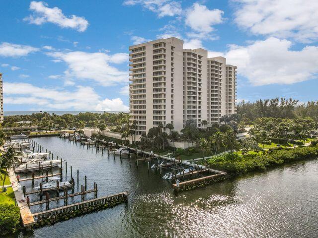4101 North Ocean Boulevard, Unit 1008 Boca Raton, FL 33431 - Photo 33 of 45 a view of a lake with tall buildings