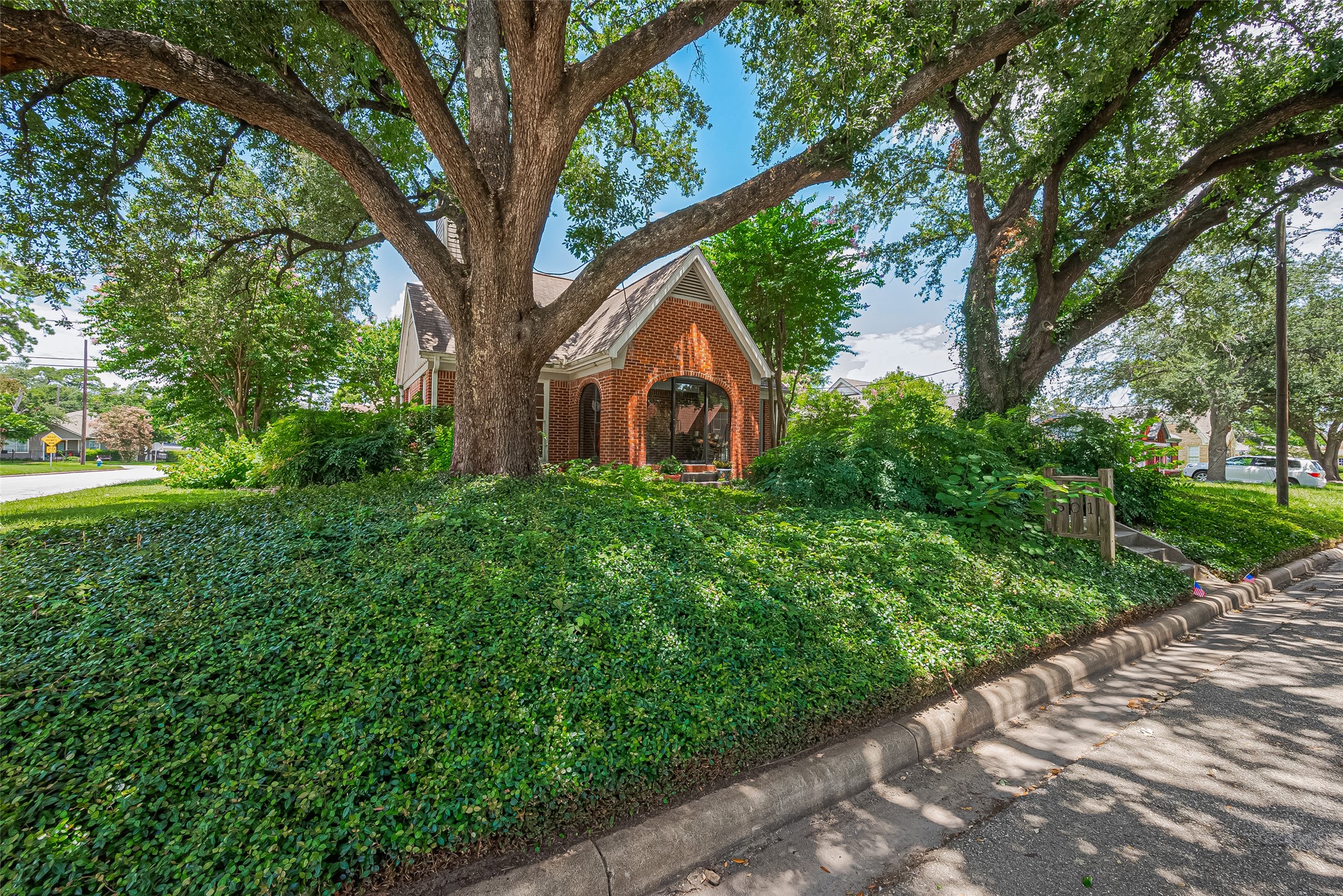 501 Gale Street Houston, TX 77009 - Photo 2 of 49 a view of a garden with large trees