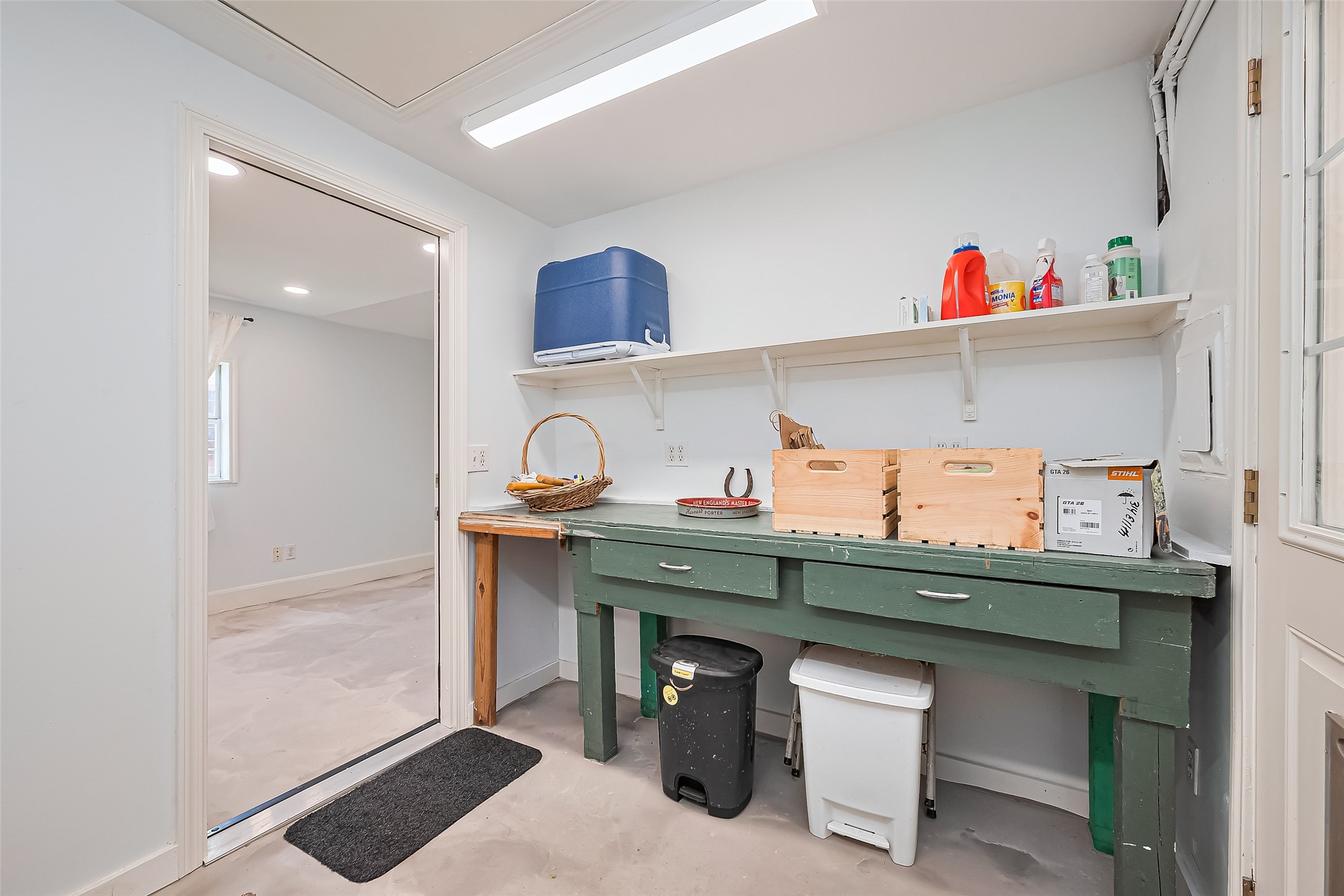 501 Gale Street Houston, TX 77009 - Photo 30 of 49 a room with a sink cabinets and wooden floor