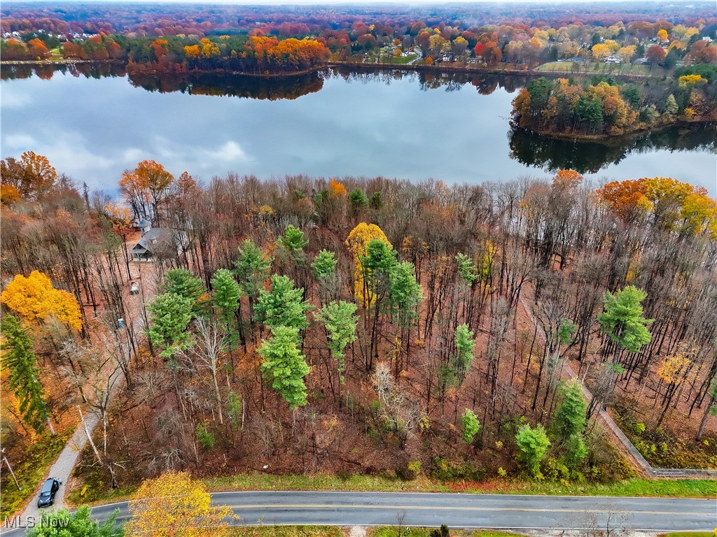 Rootstown Road Ravenna, OH 44266 - Photo 9 of 26 Aerial view of property's location featuring a forest and a nearby body of water