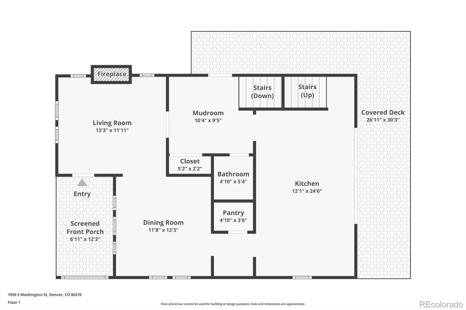 1959 South Washington Street Denver, CO 80210 - Photo 47 of 50 a picture of a floor plan