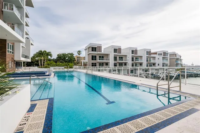 a view of ocean with city