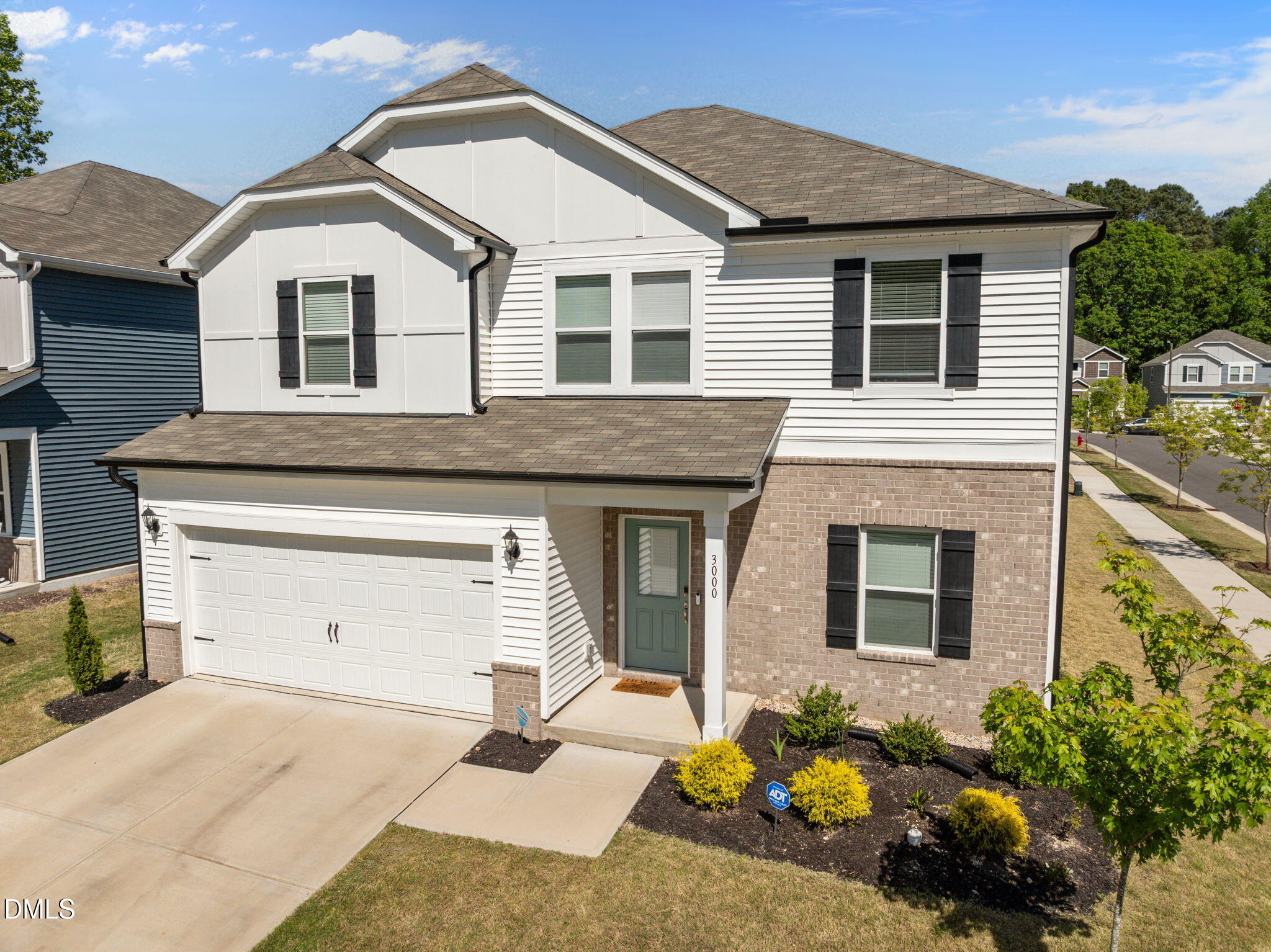 3000 Farndale Trace Durham, NC 27712 - Photo 1 of 36 a front view of a house with a garden