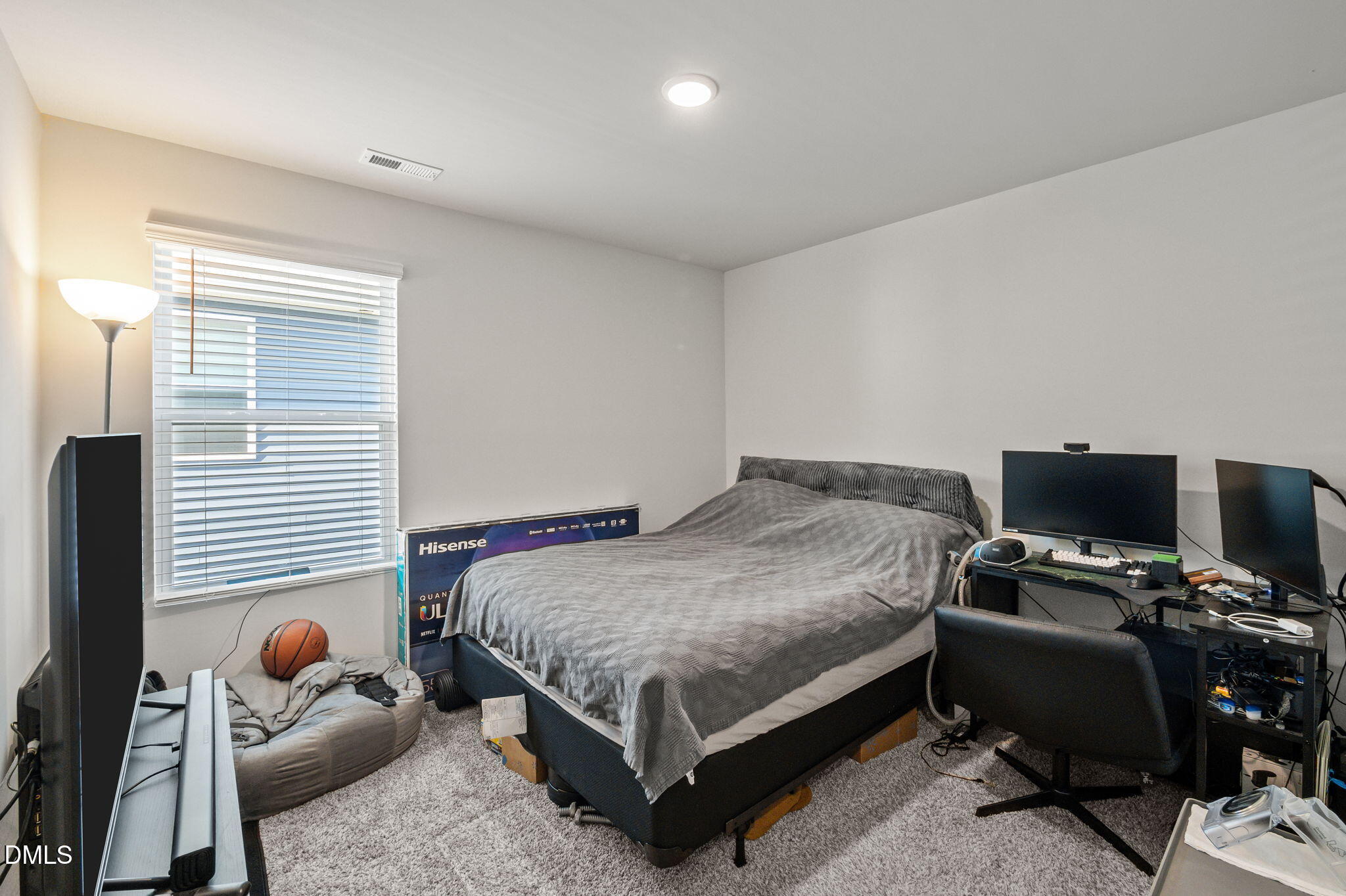 3000 Farndale Trace Durham, NC 27712 - Photo 21 of 36 a bedroom with a bed and a window