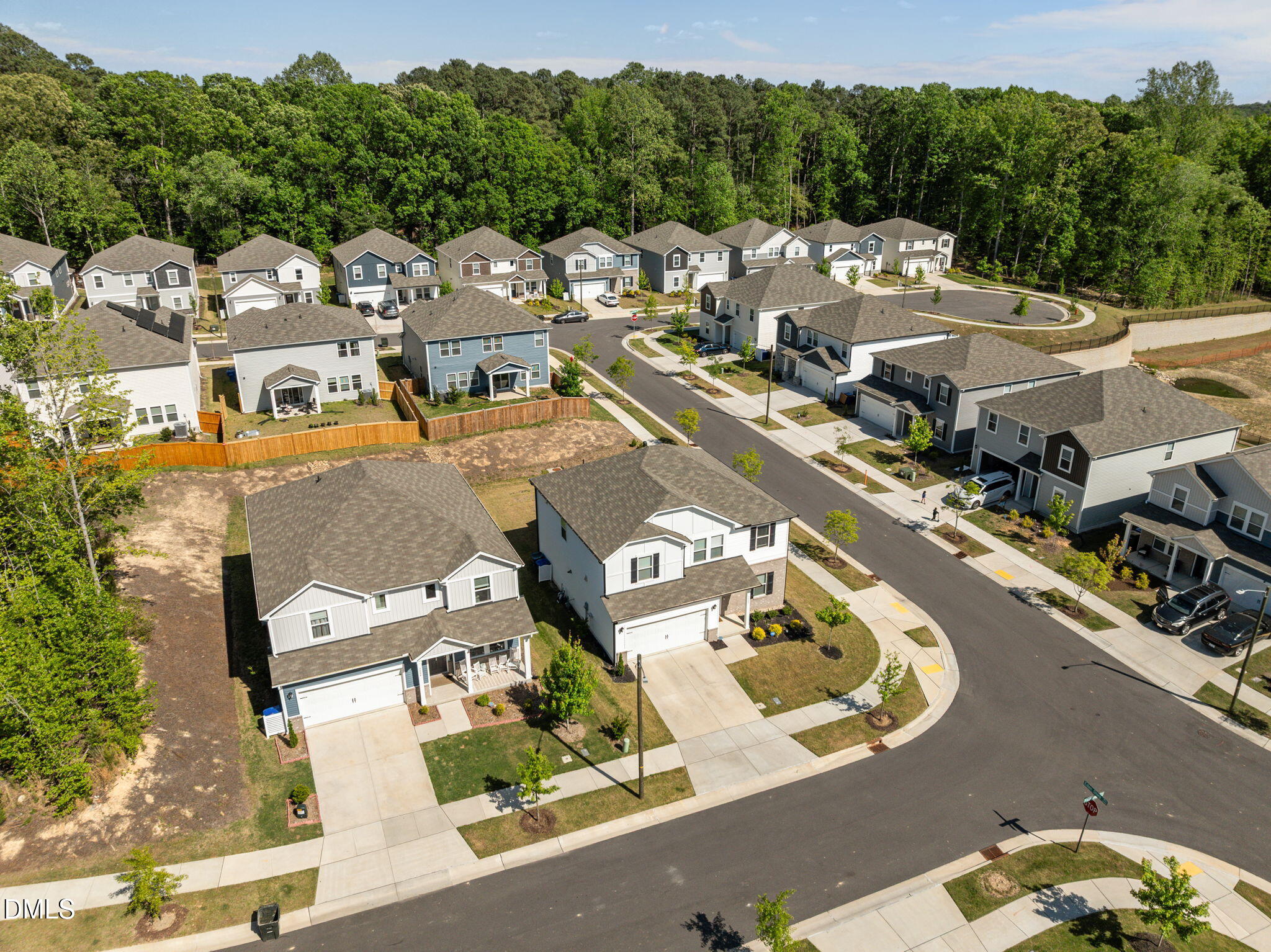 3000 Farndale Trace Durham, NC 27712 - Photo 30 of 36 an aerial view of residential houses with outdoor space
